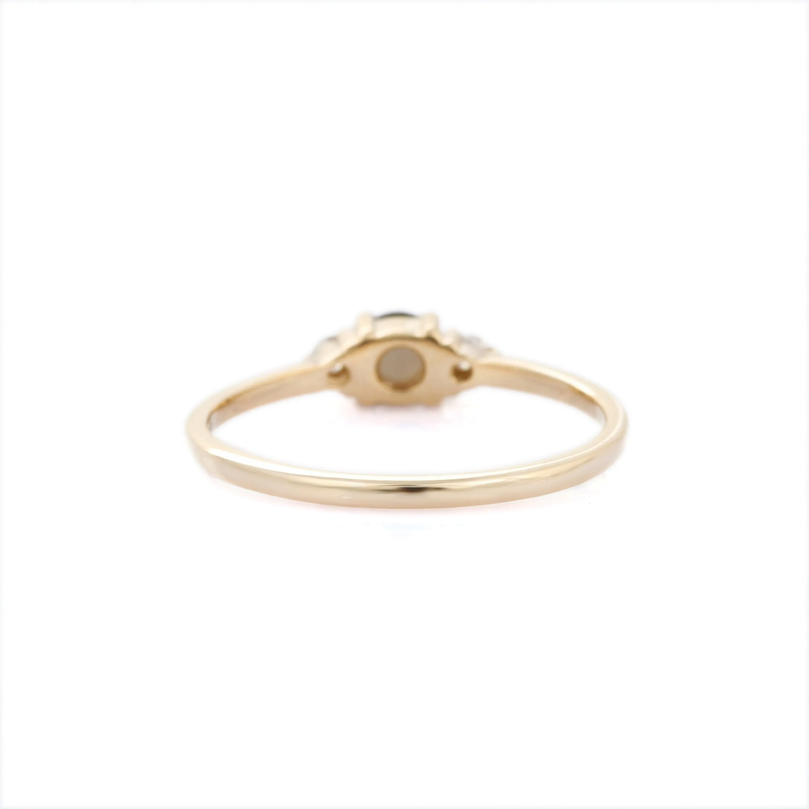 14K Yellow Gold Quartz Ring