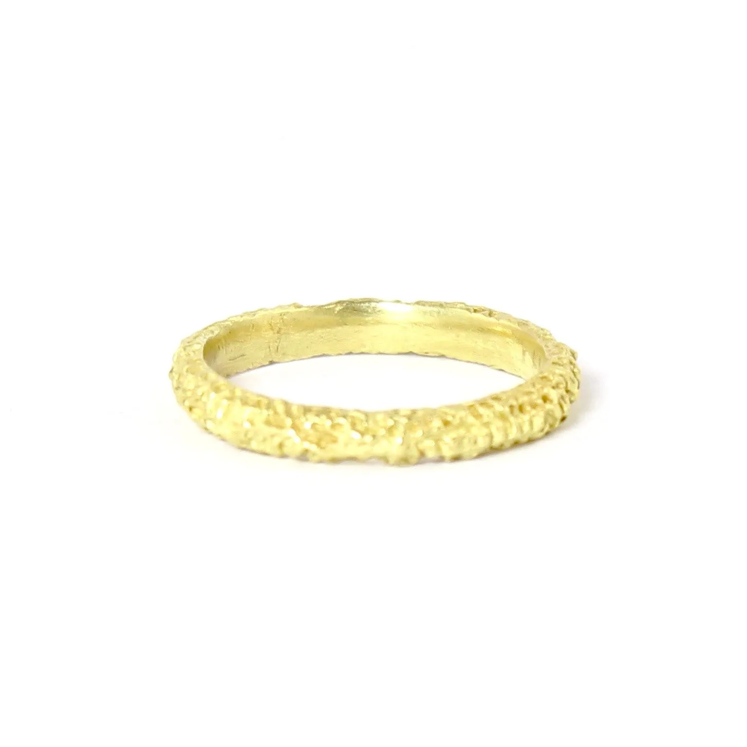 18k Thin Spongy Band by Dahlia Kanner