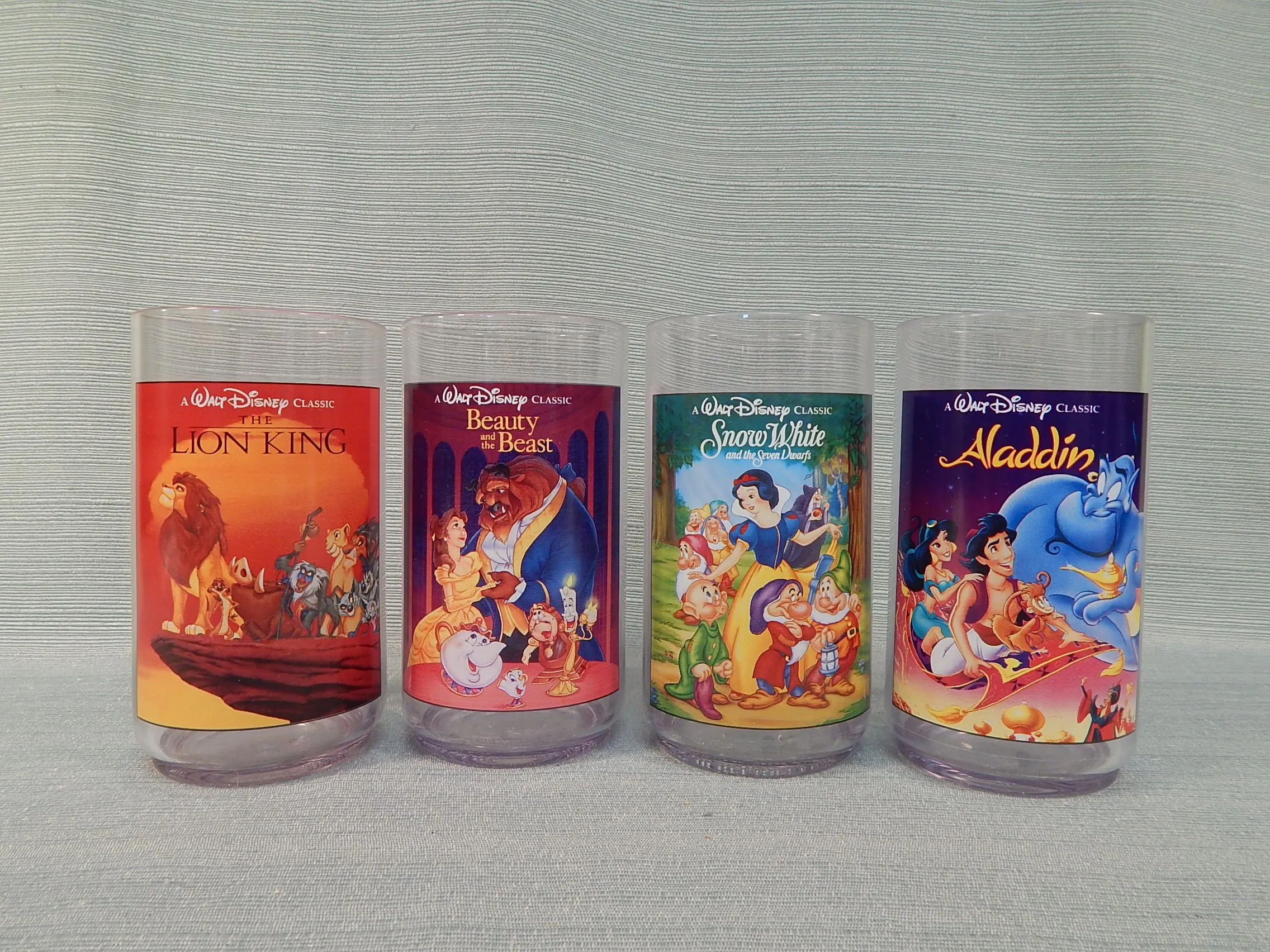 1994 Burger King Disney Collector Glasses - Set of 4