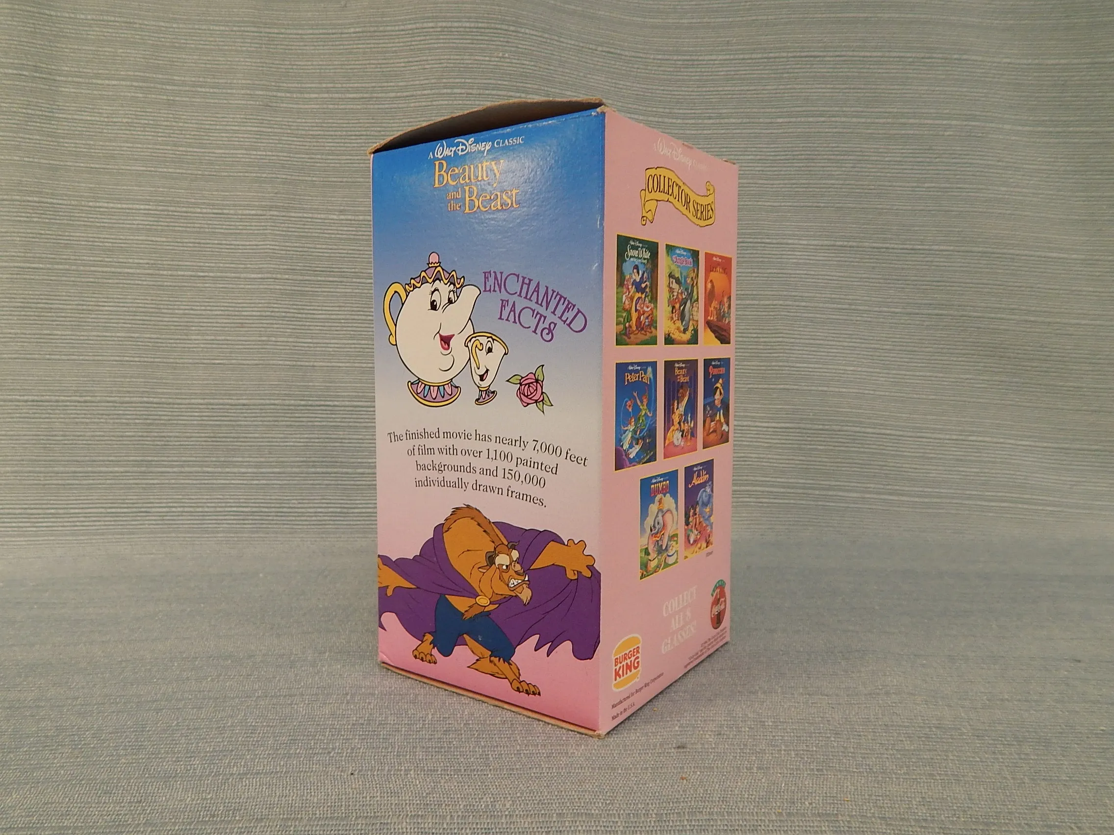 1994 Burger King Disney Collector Glasses - Set of 4