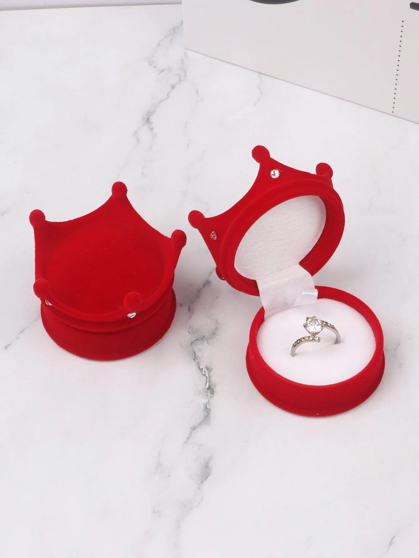 1pc Crown Shaped Jewelry Storage Box