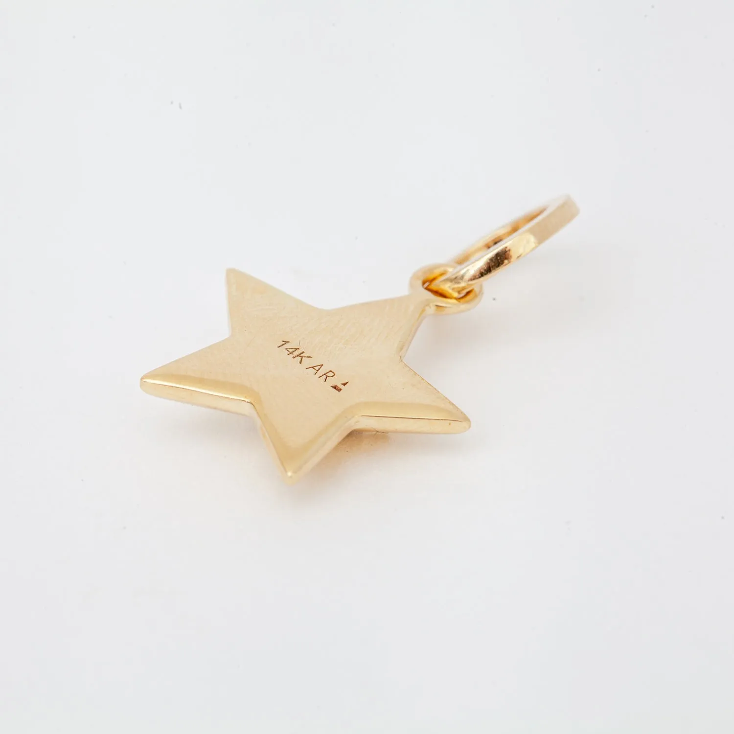 3D Diamond Star Hinged Charm