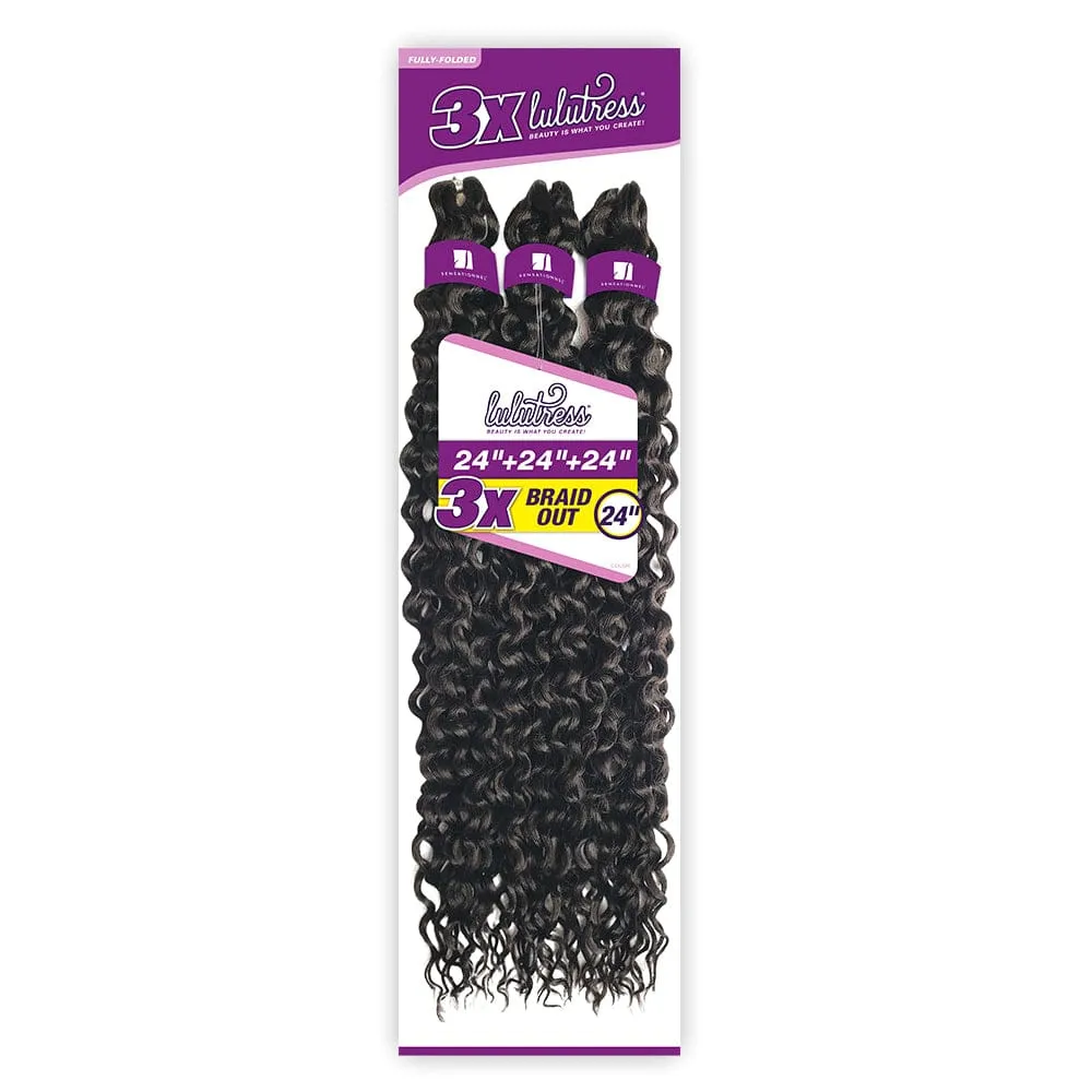 3X BRAID OUT 24″ | Sensationnel Lulutress Synthetic Braid