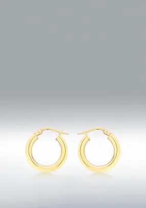 9 Carat Creole Hoops, Yellow Gold