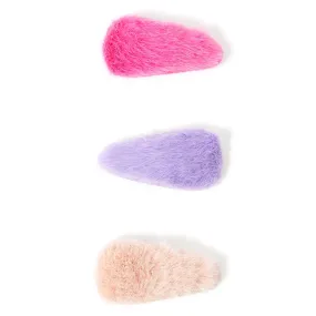 Accessorize London Girl's 3X Fluffy Clic Clacs