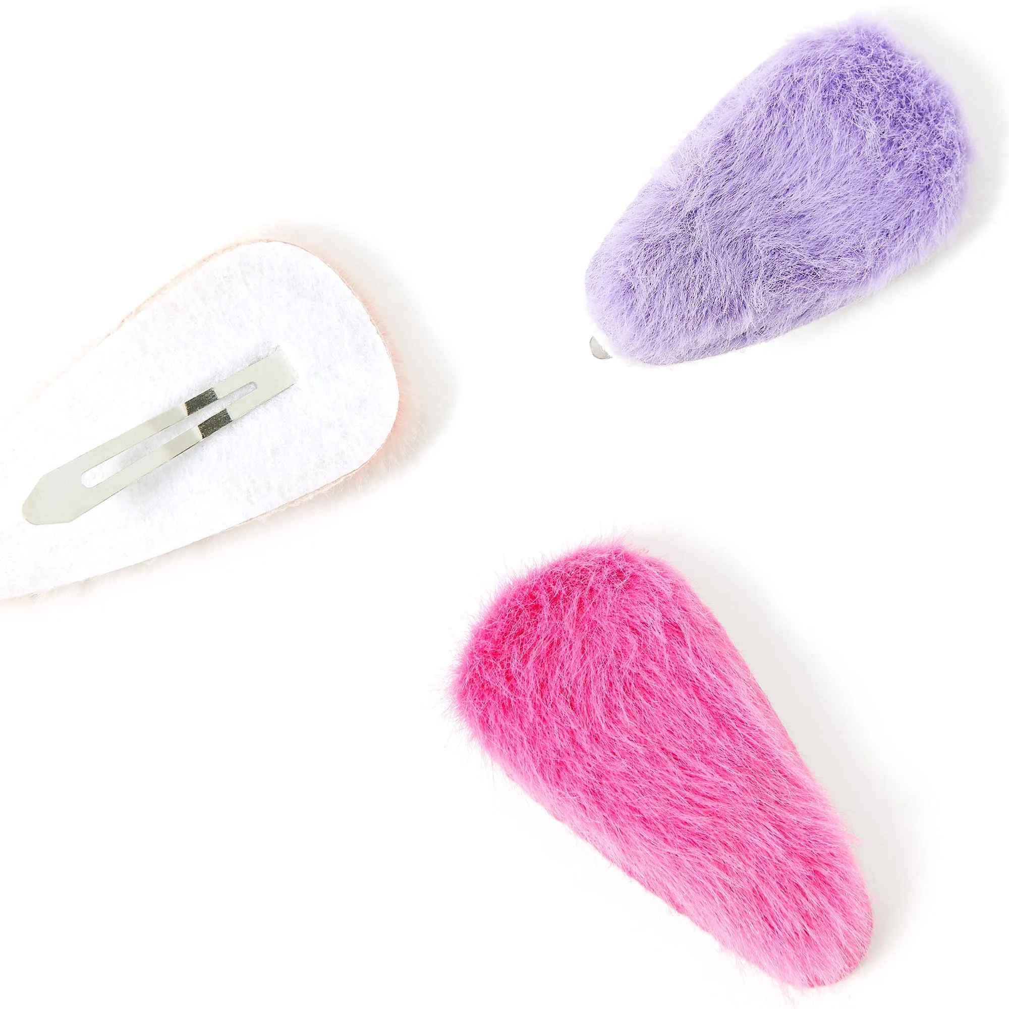 Accessorize London Girl's 3X Fluffy Clic Clacs