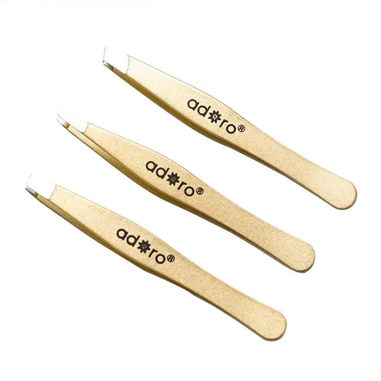 ADORO Mini Tweezer Set de Mini Pinzas Para Depilar