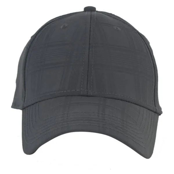 AHEAD Graphite Textured Plaid Tech Cap