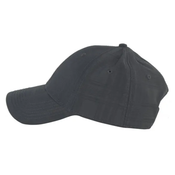 AHEAD Graphite Textured Plaid Tech Cap