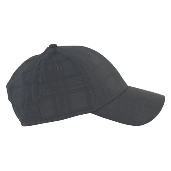 AHEAD Graphite Textured Plaid Tech Cap