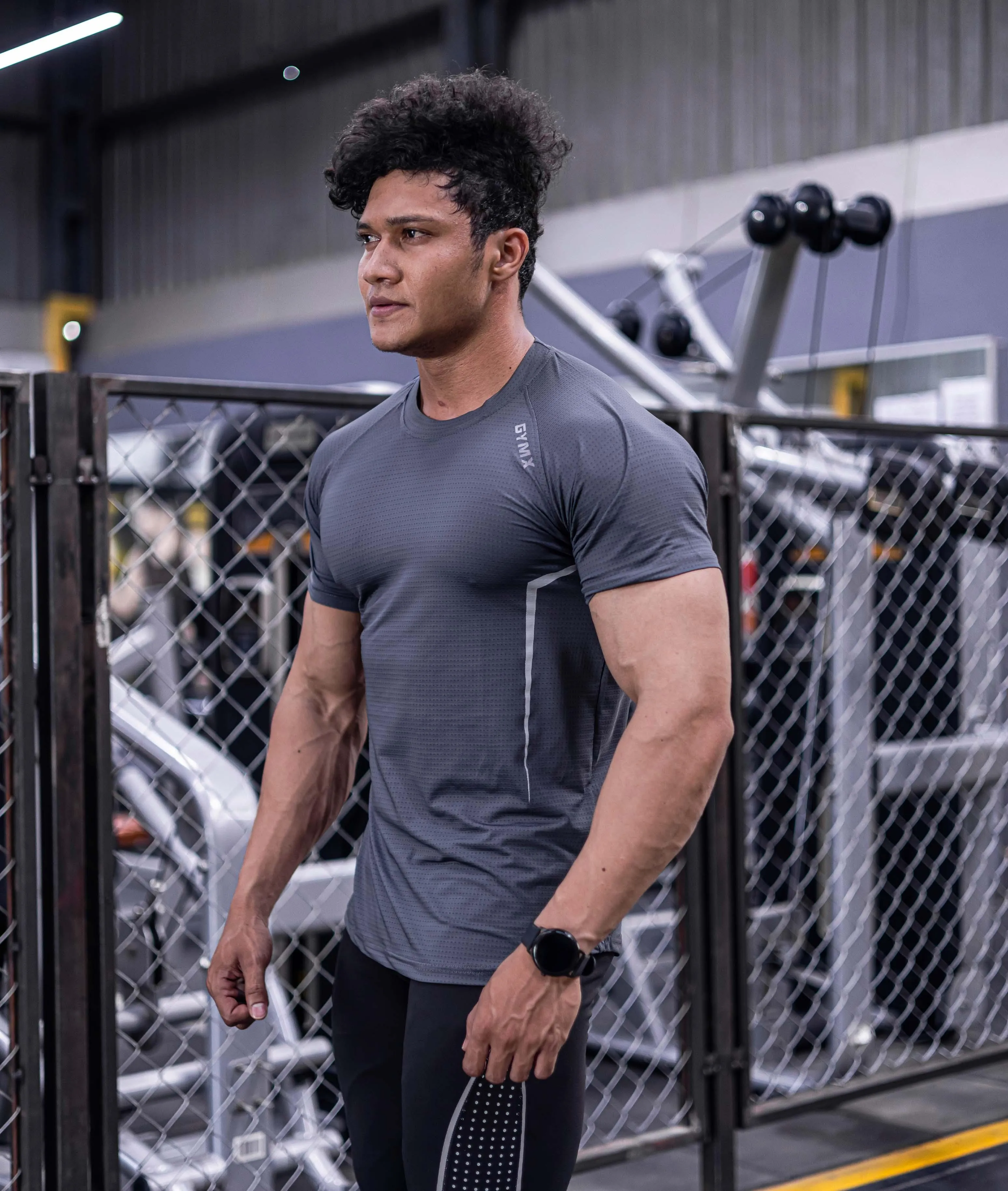 Airflow Steel Grey GymX Tee