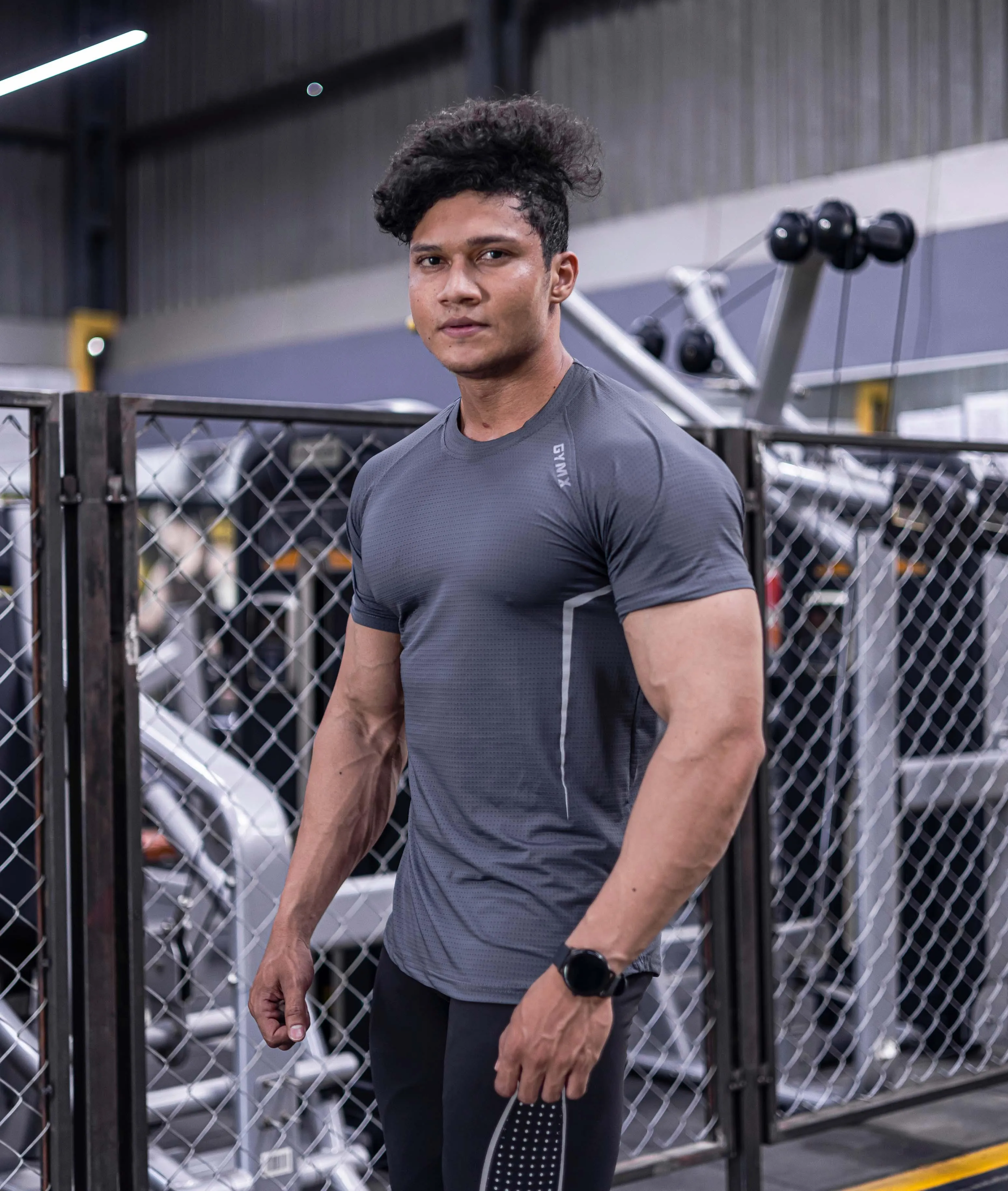 Airflow Steel Grey GymX Tee