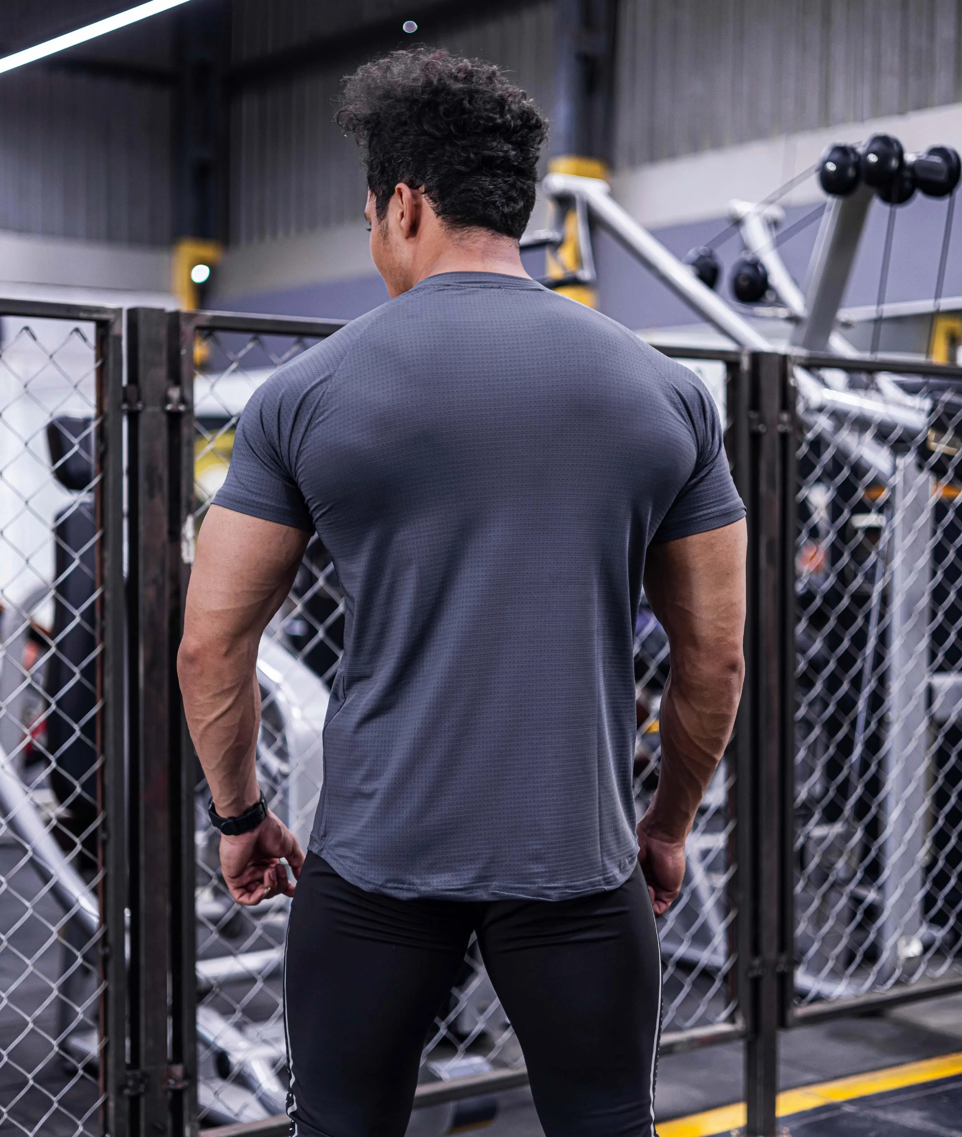 Airflow Steel Grey GymX Tee