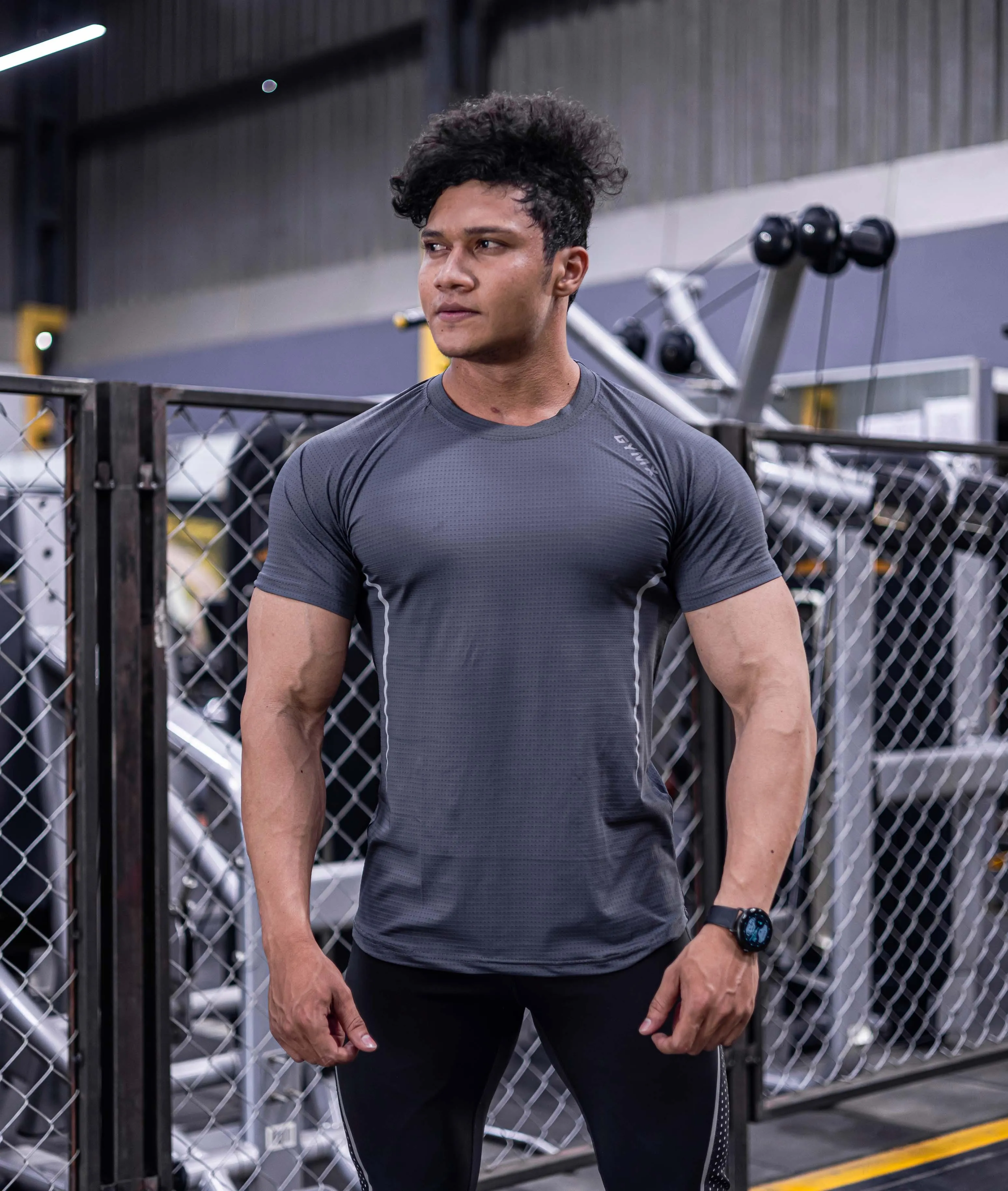 Airflow Steel Grey GymX Tee