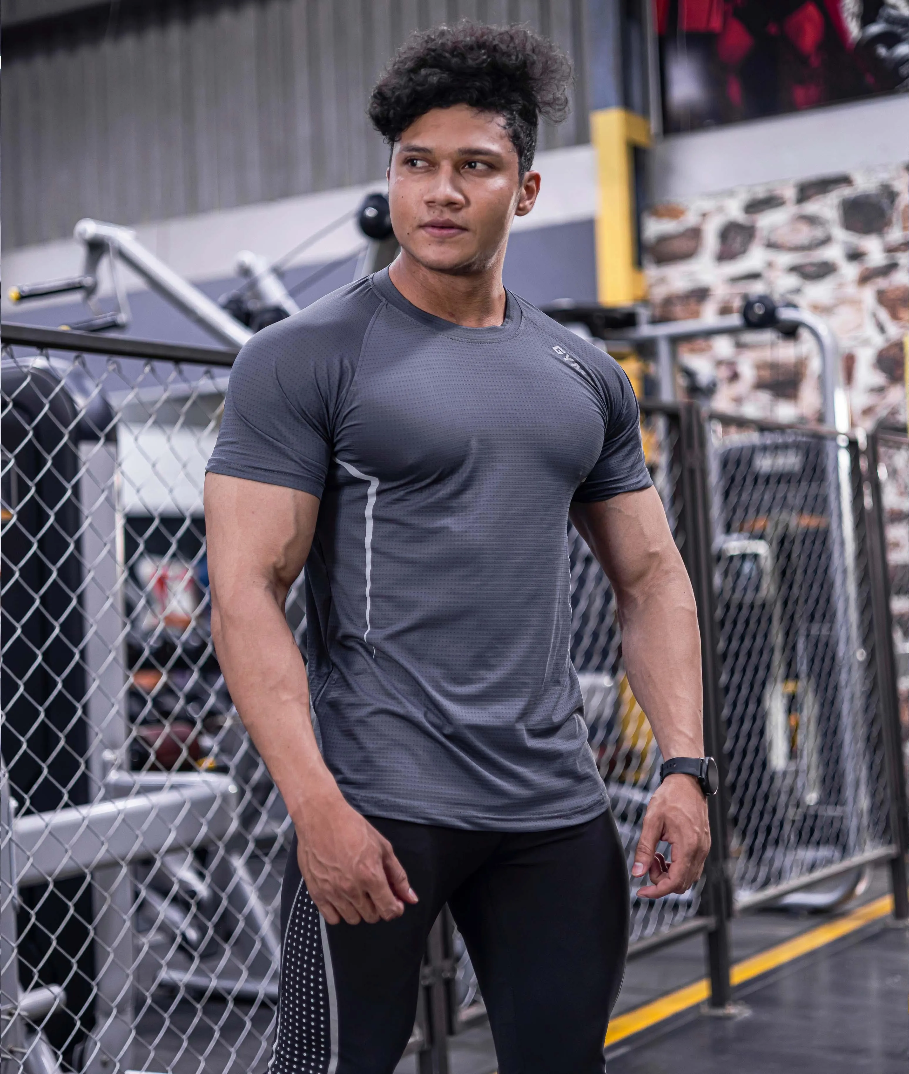 Airflow Steel Grey GymX Tee