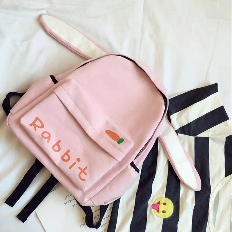 Animal Ears Canvas Backpack SD00797