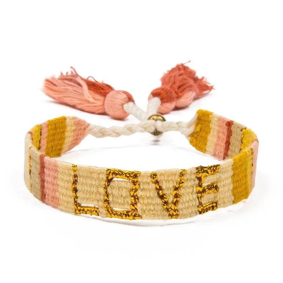 Atitlan Love Bracelet - Yellow & Gold