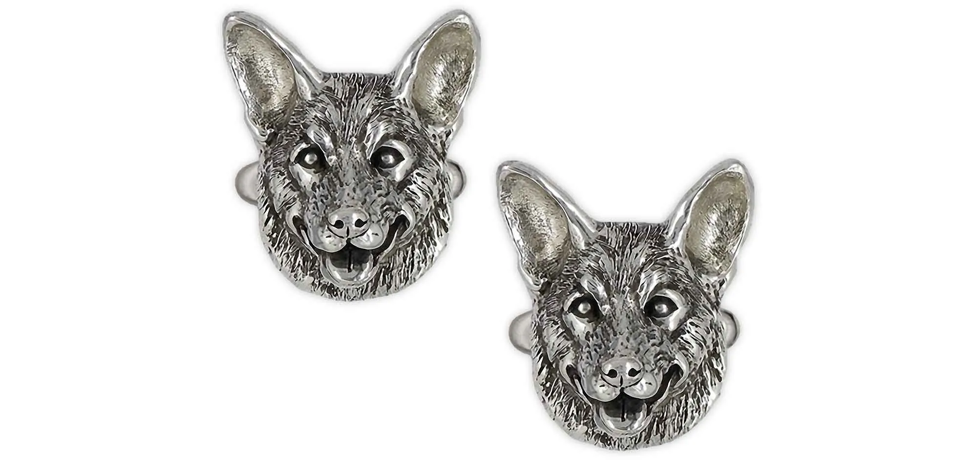 Australian Cattle Dog Cufflinks Sterling Silver Handmade Australian Cattle Dog Jewelry  CTD1-CL