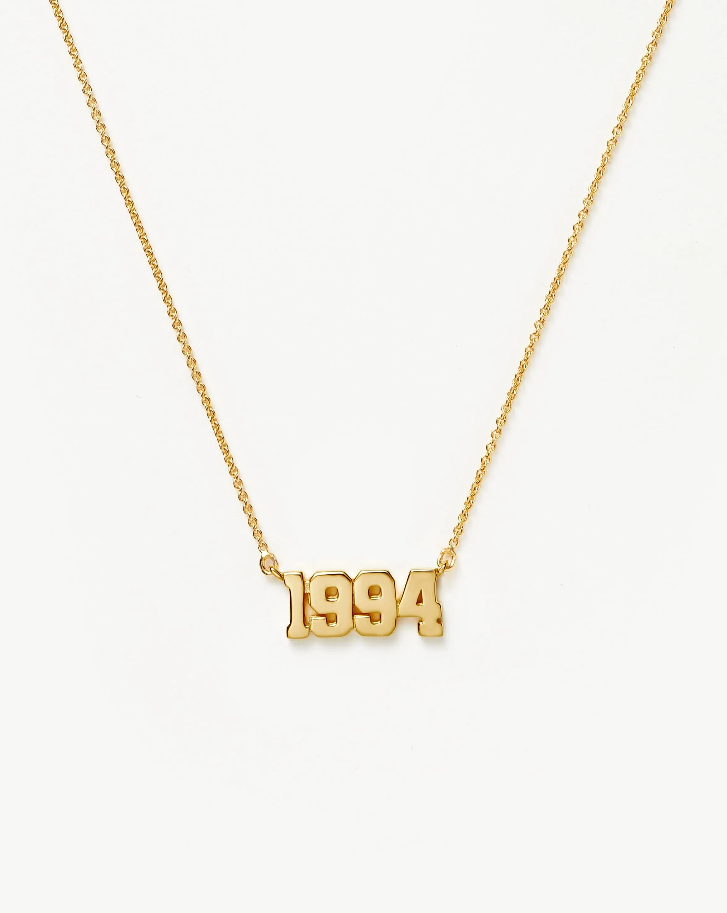 Birth Year Necklace  - Year 1994 | 18ct Gold Plated Vermeil