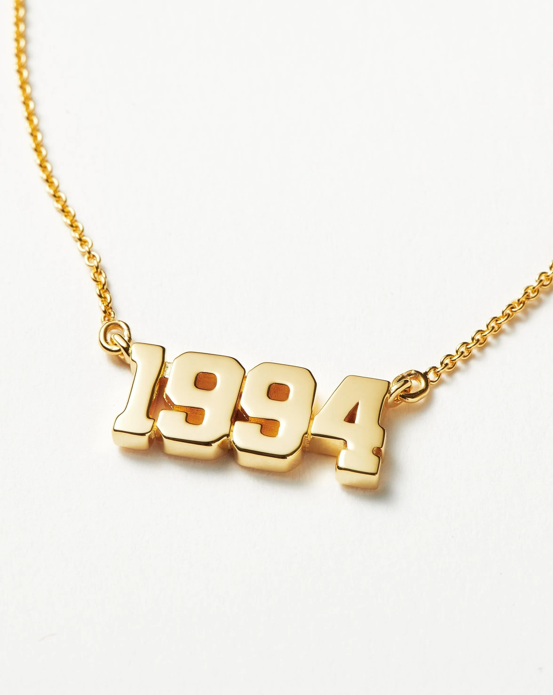 Birth Year Necklace  - Year 1994 | 18ct Gold Plated Vermeil