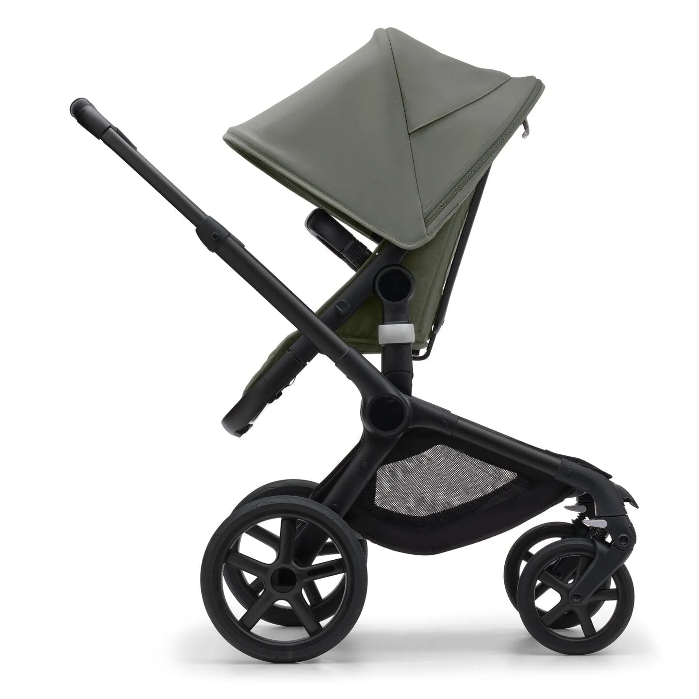 Bugaboo Fox 5, Pebble 360 and Base Travel System - Black/Forest Green/Forest Green