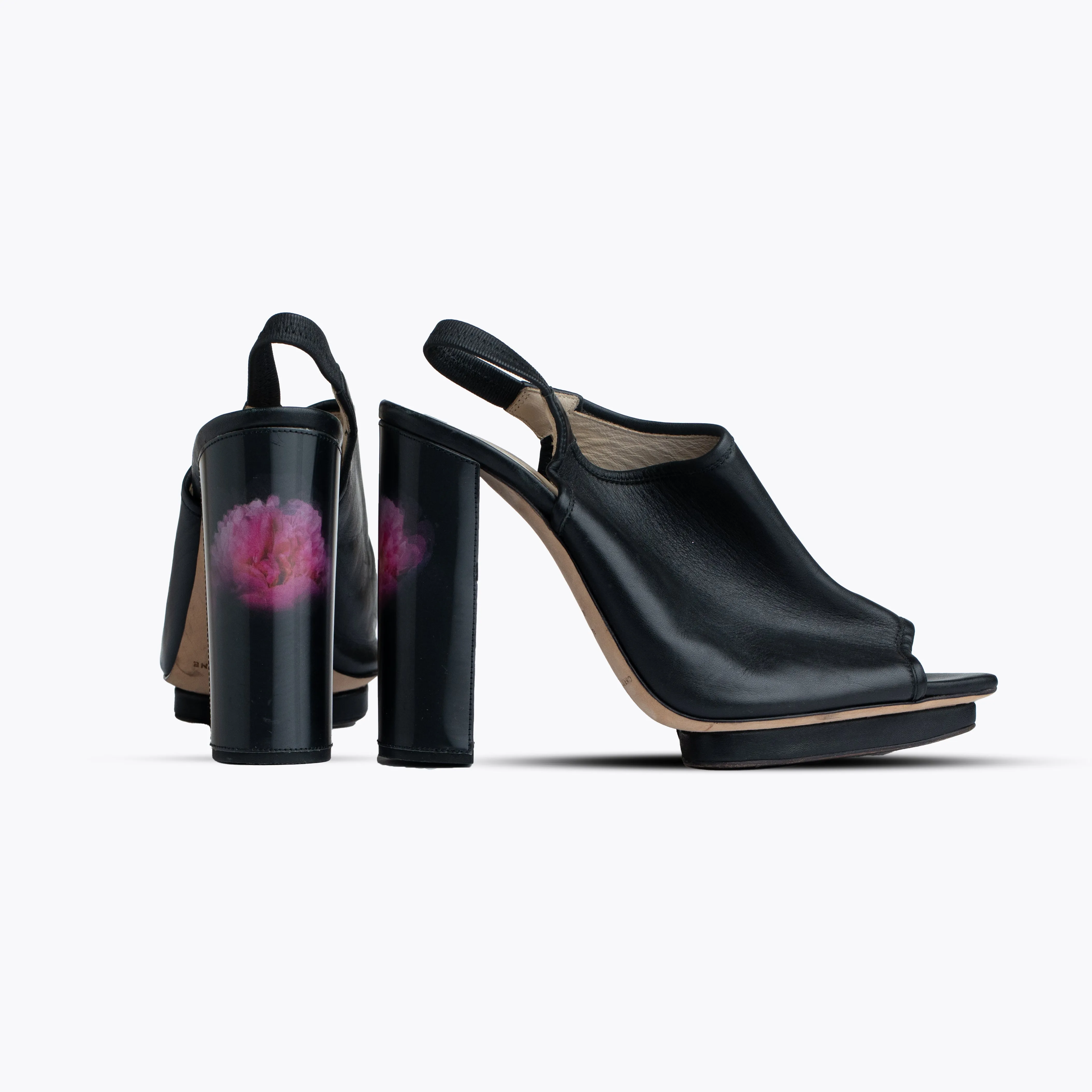 CHRISTPHOER KANE HOLOGRAPHIC PINK PEONY SHOES