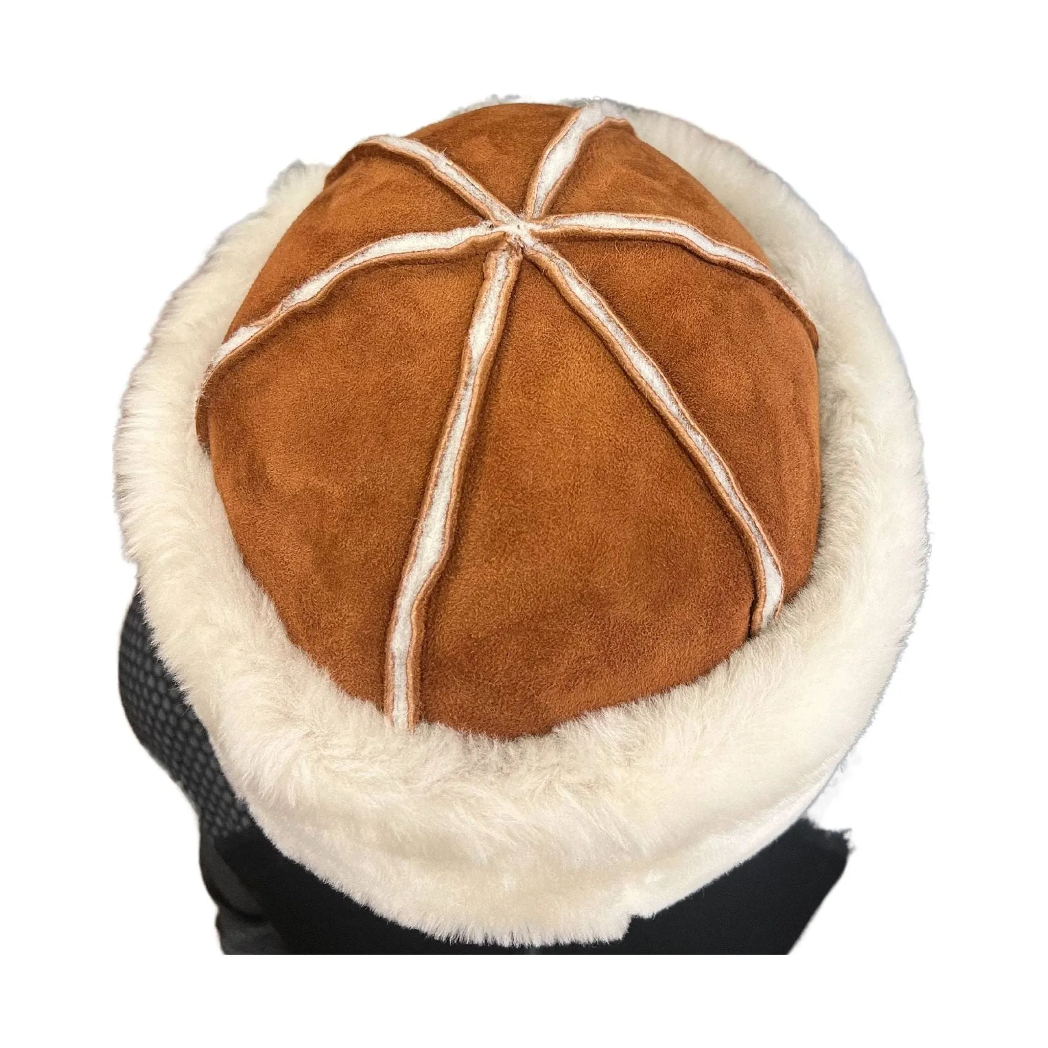 Cloud Nine Women's Sheepskin Suede Hat - Chestnut