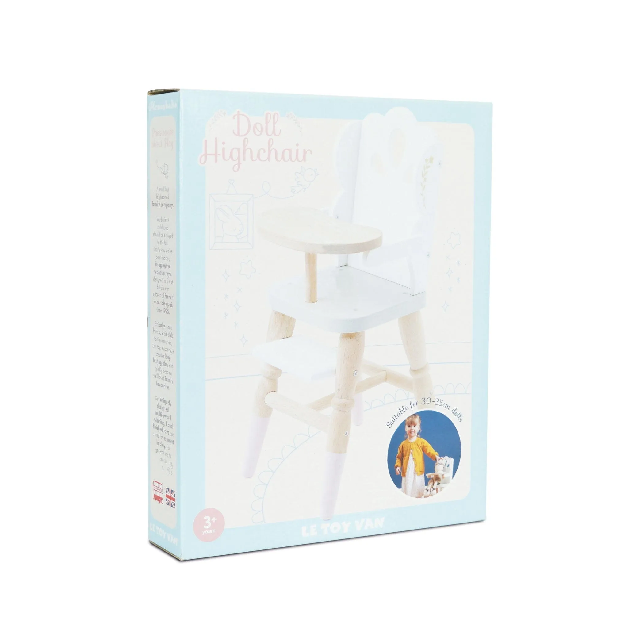 Dolls Wooden High Chair