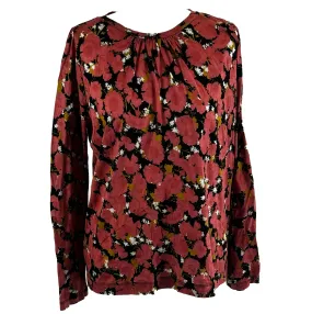 Dries Van Noten Brand New Salmon Floral Jersey Top M