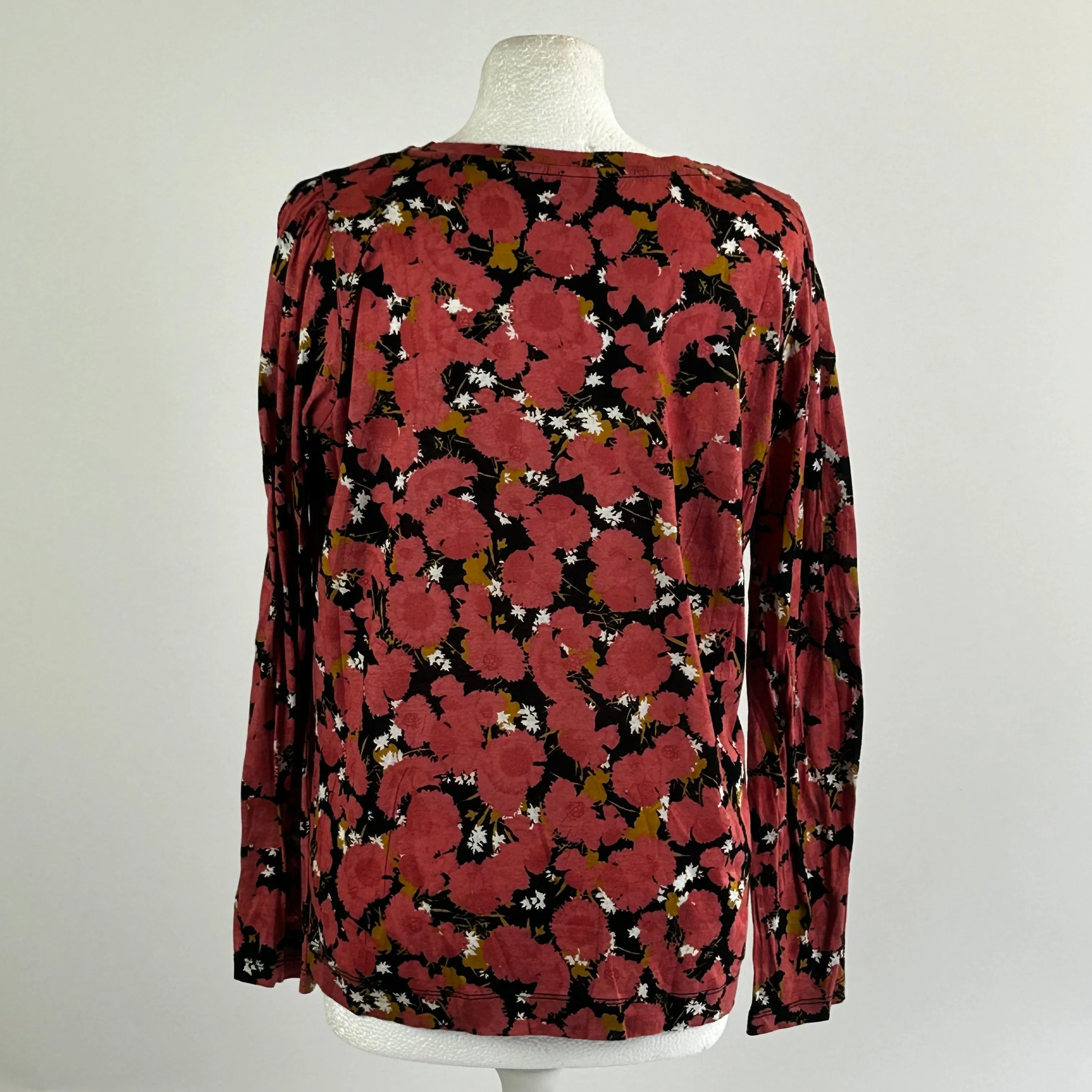 Dries Van Noten Brand New Salmon Floral Jersey Top M