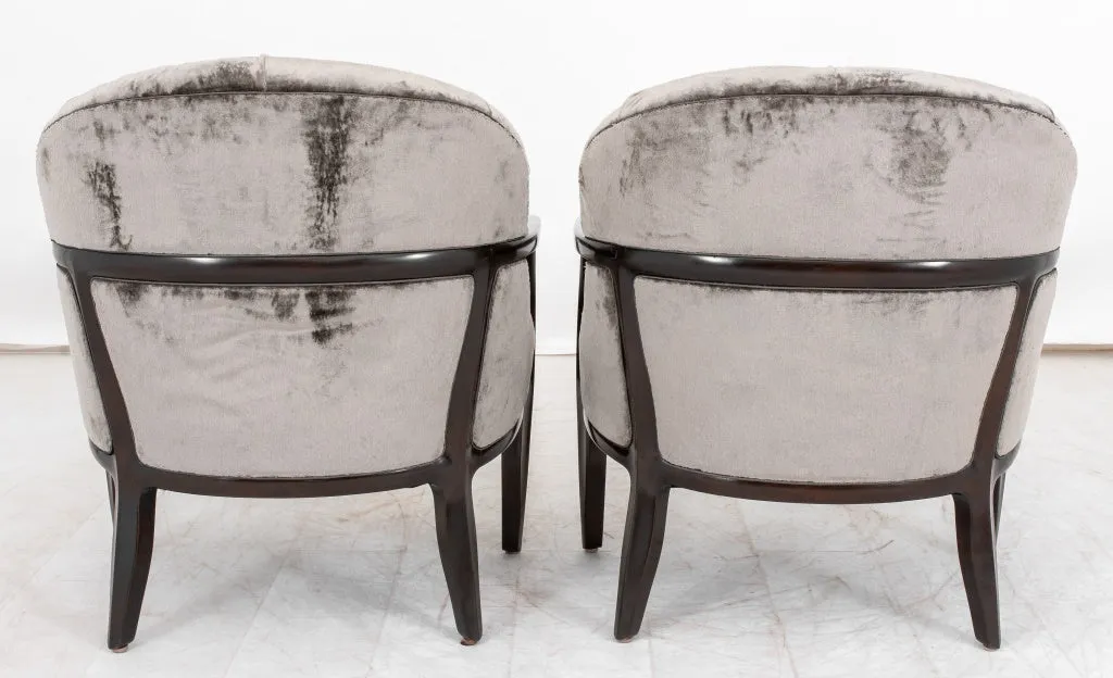 Edward Wormley for Dunbar "Janus" Armchairs, Pair