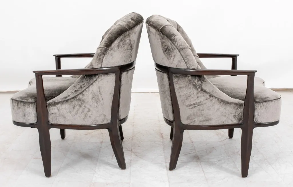 Edward Wormley for Dunbar "Janus" Armchairs, Pair