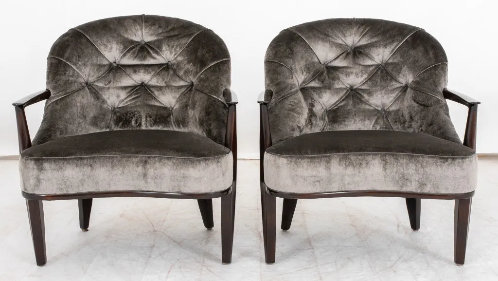 Edward Wormley for Dunbar "Janus" Armchairs, Pair