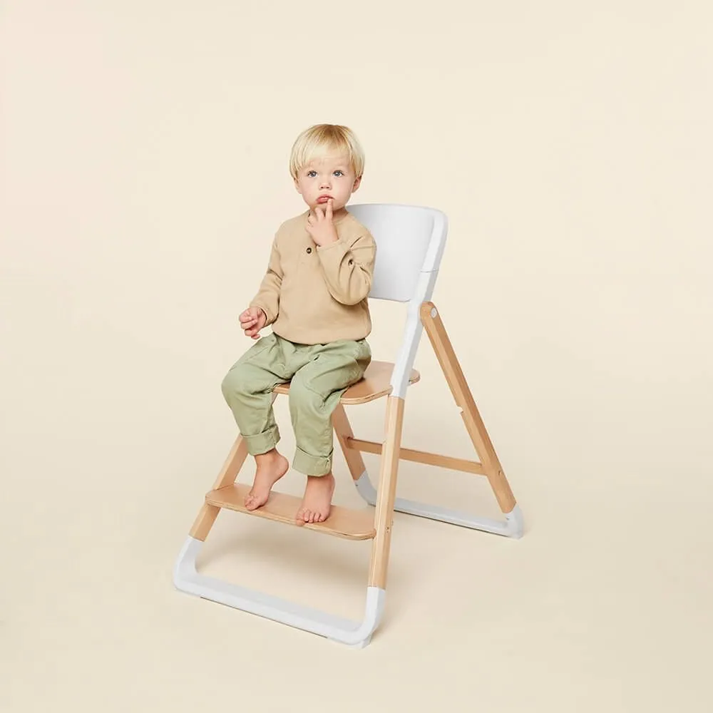 Ergobaby Evolve Highchair with Kitchen Helper Set - Natural Wood