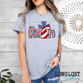 Faith Patriotic Graphic Tee