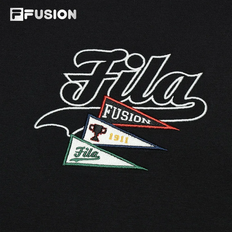 FILA FUSION INLINE CULTURE 1 Men Short Sleeve T-shirt (White / Black)