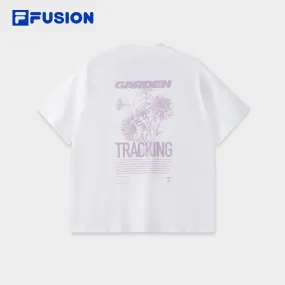 FILA FUSION INLINE URBAN TECH Women Short Sleeve T-shirt (White / Violet)