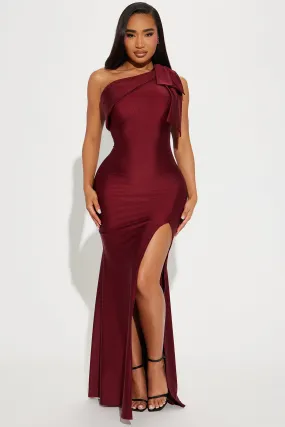 Gabriette Maxi Dress - Burgundy