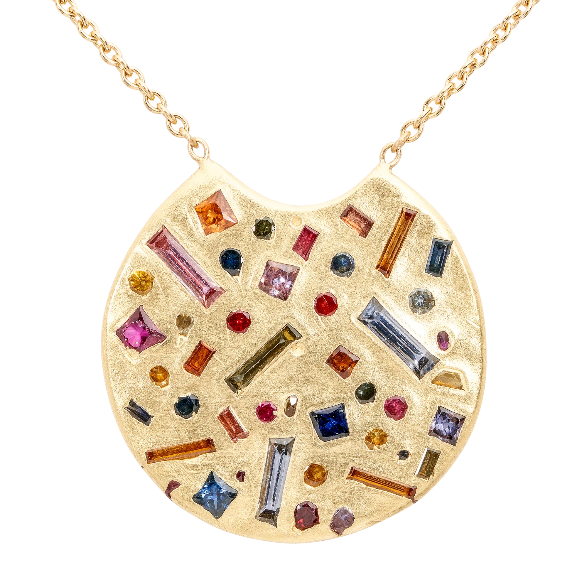 Harlequin Confetti Scallop Necklace - 11098