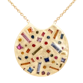 Harlequin Confetti Scallop Necklace - 11098