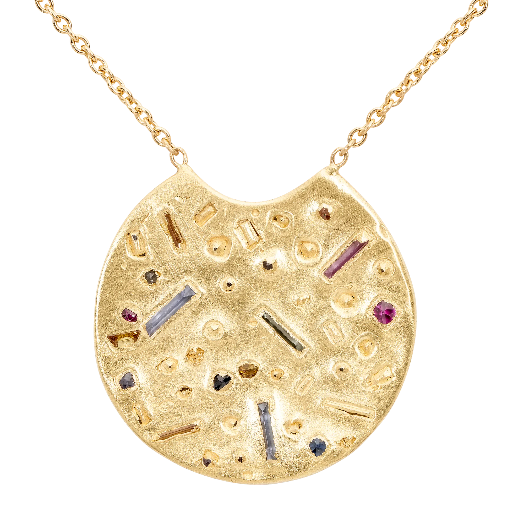 Harlequin Confetti Scallop Necklace - 11098