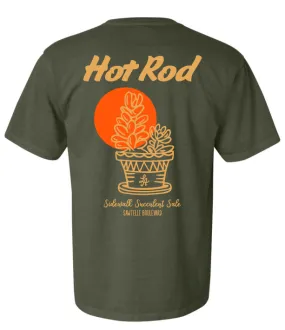 HOT ROD SUCCULENT TEE (WASHED HEMP)