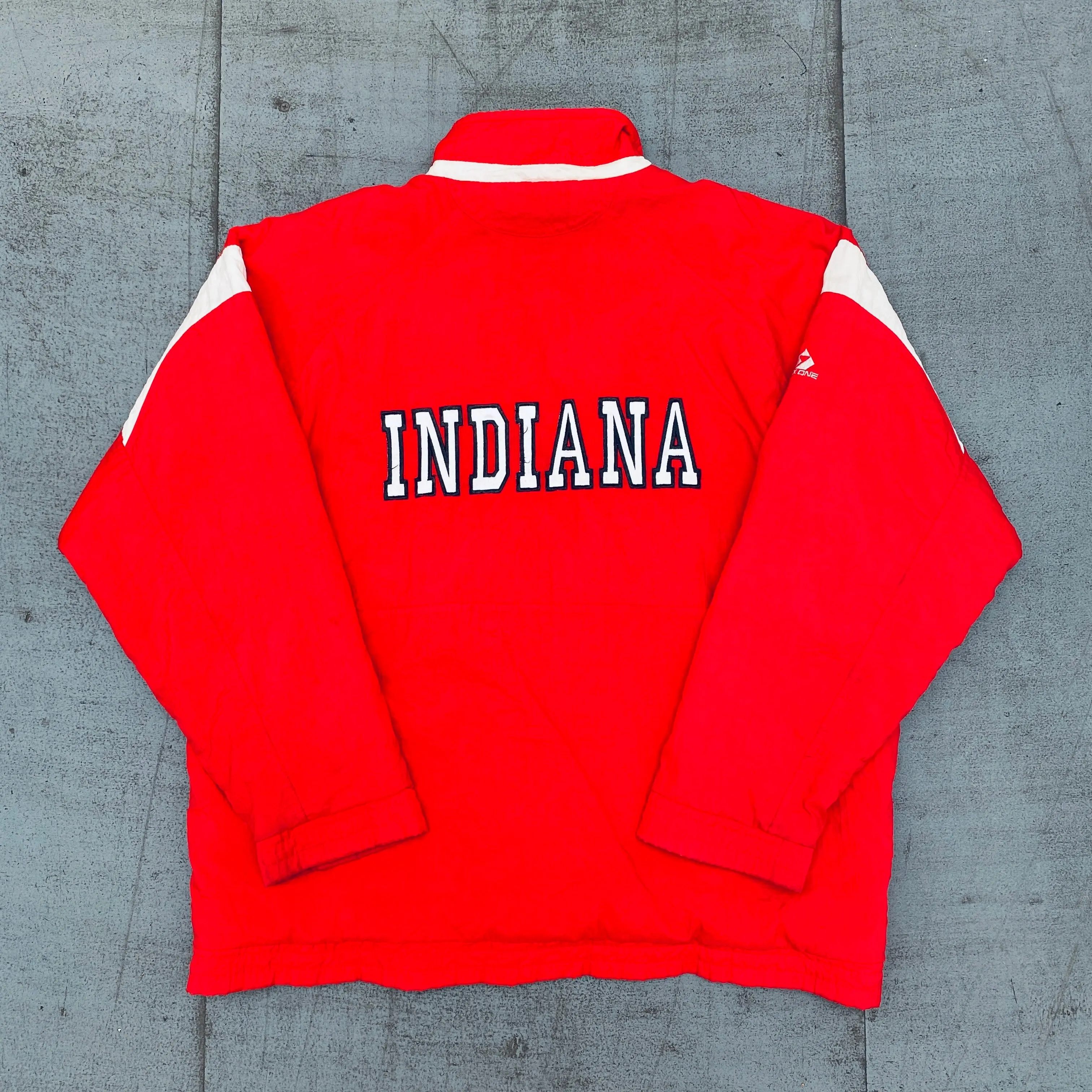 Indiana Hoosiers: 1990's Apex One Reverse Spellout Fullzip Coach Jacket