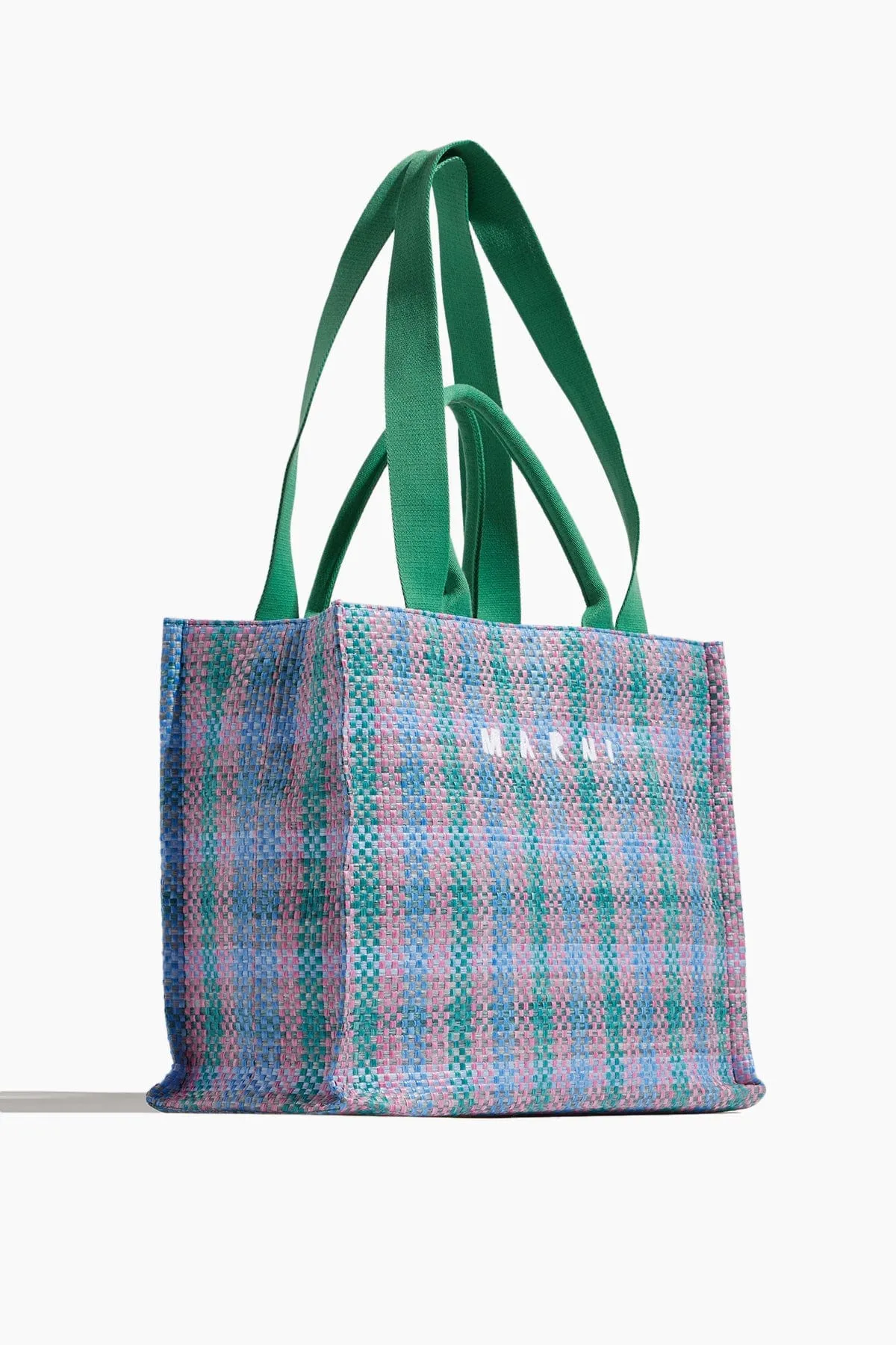 Large Tote Bag in Green/Fuchsia/Cypress