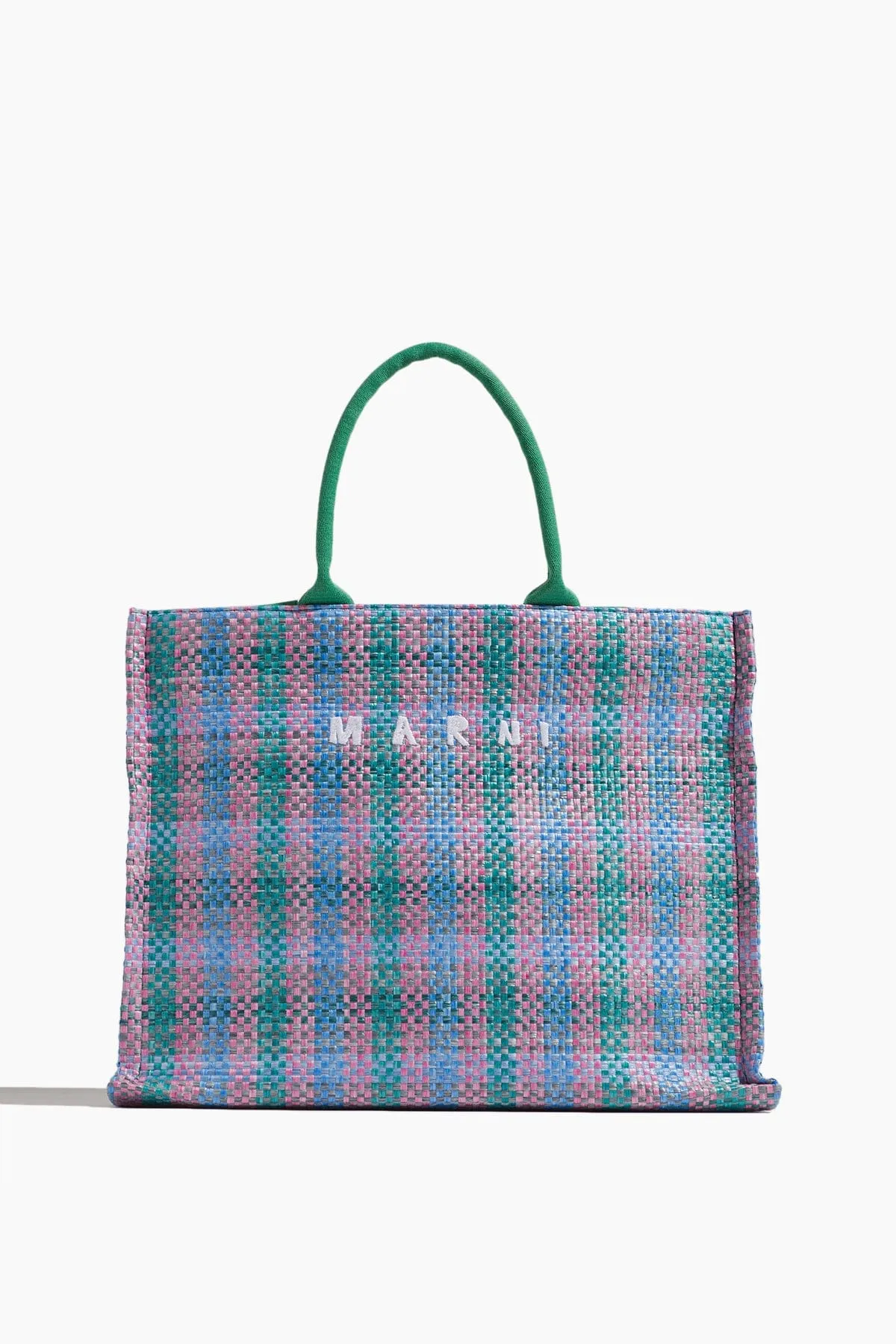 Large Tote Bag in Green/Fuchsia/Cypress