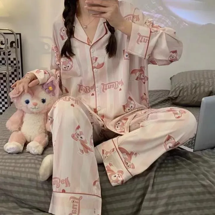 Linabell Fox Cute Pajamas Long Sleeve Leisure Sleepwear Suit X4638269