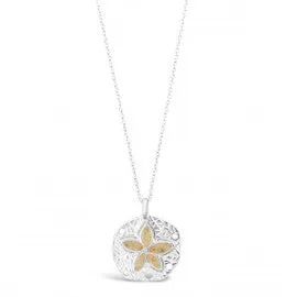 Natural Sand Dollar Necklace - Petite