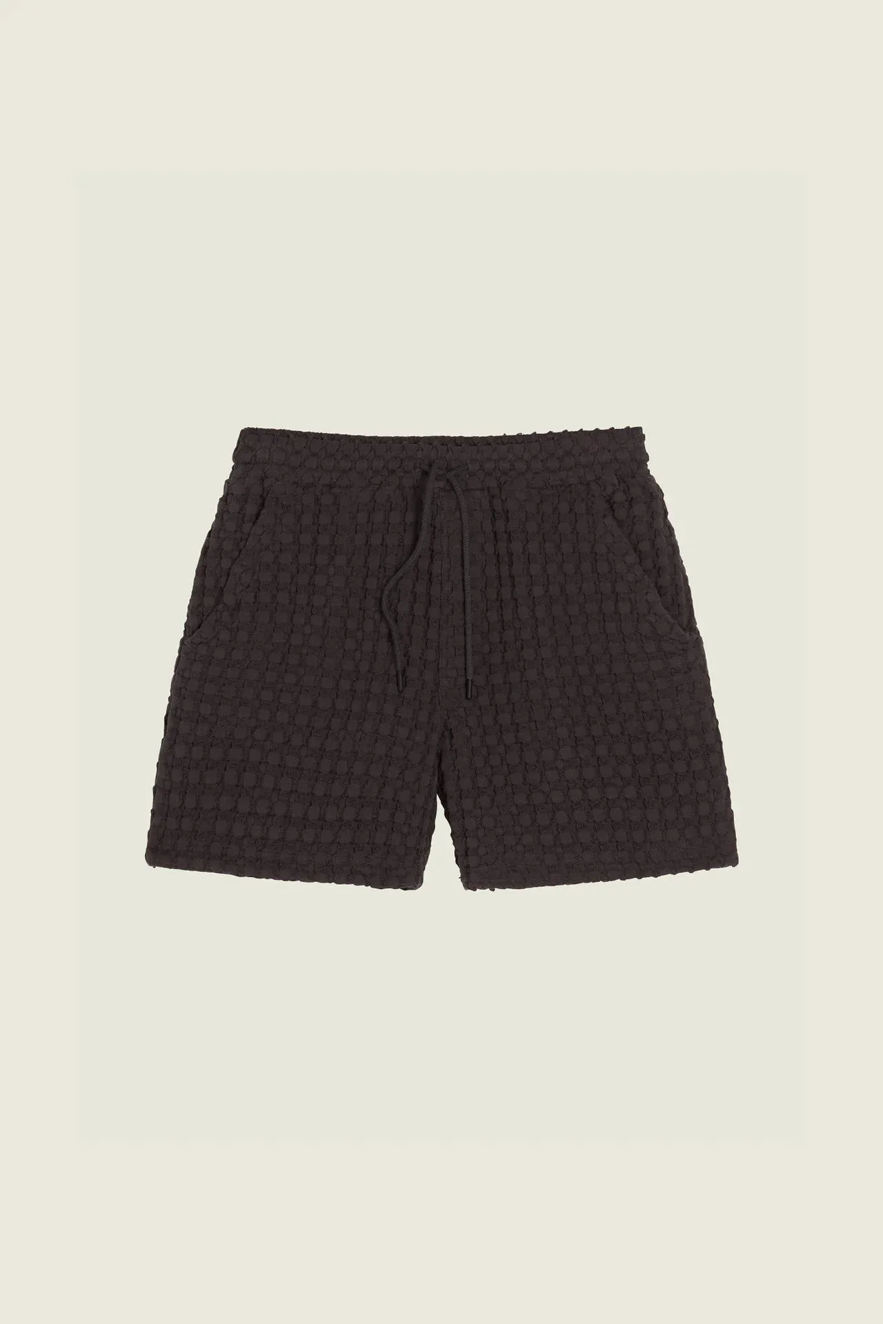 NEARLY BLACK PORTO WAFFLE SHORTS