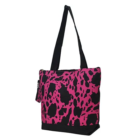 Neon Cow Hot Pink NGIL Canvas Tote Bag