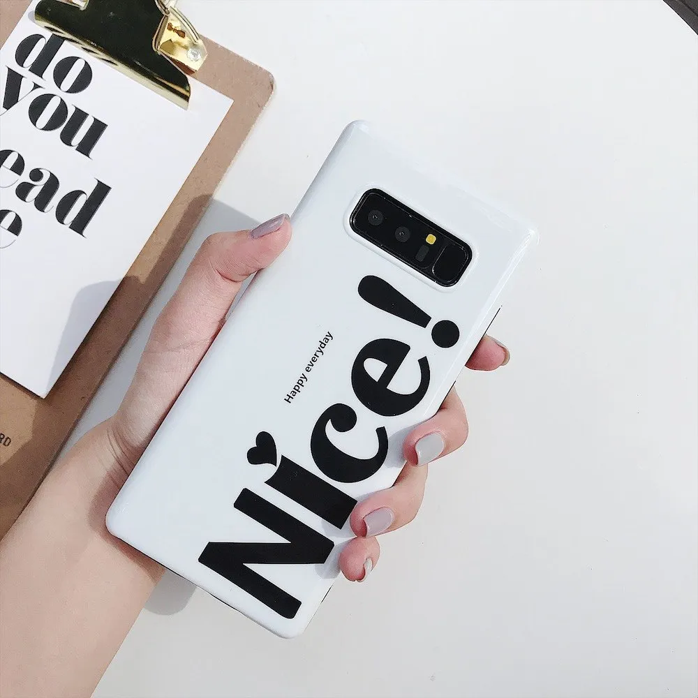 Nice NICE Happy Everyday Glossy Soft Case for Samsung Note9 Note 9 Phone Cover